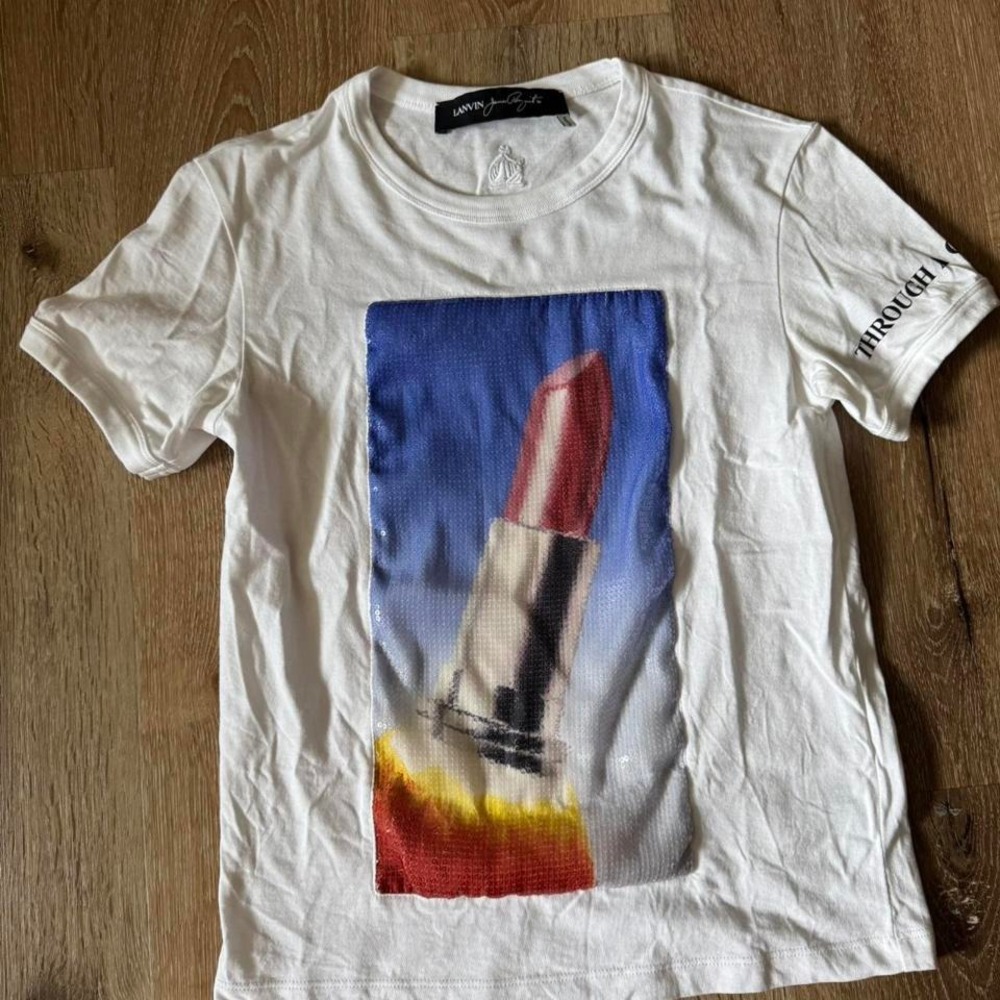 Lanvin White Regular Rosenquist T-Shirt Size XS‎